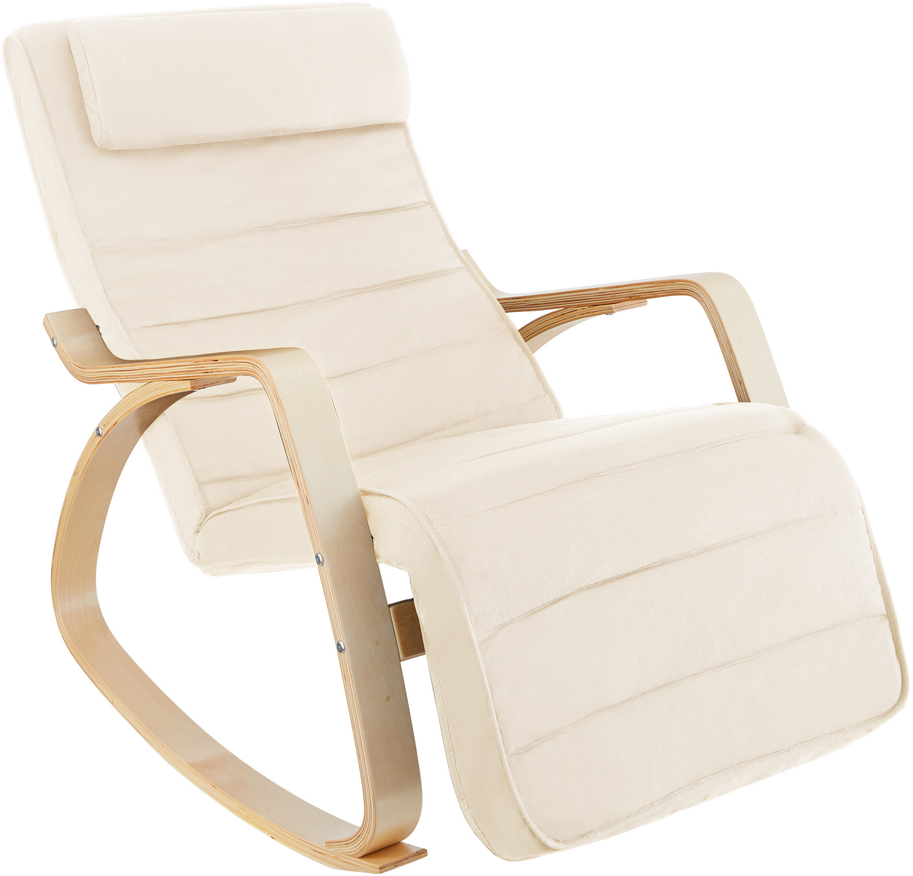tectake Fotel bujany Onda - beżowy 403527