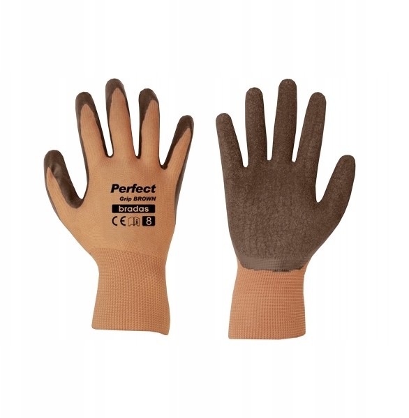 Rękawice ochronne Perfect Grip Brown