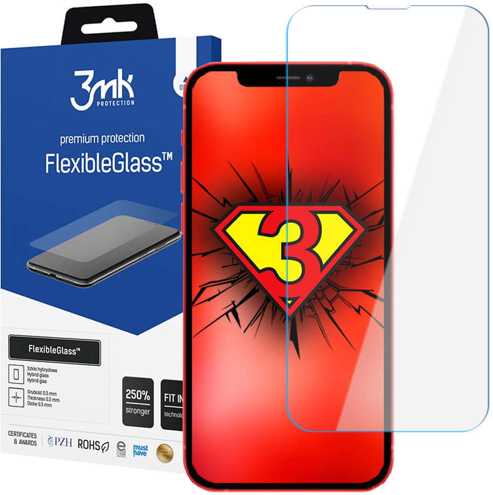 3MK Szkło hybrydowe ochronne Flexible Glass 7H do Apple iPhone 13 13 Pro 11152X10