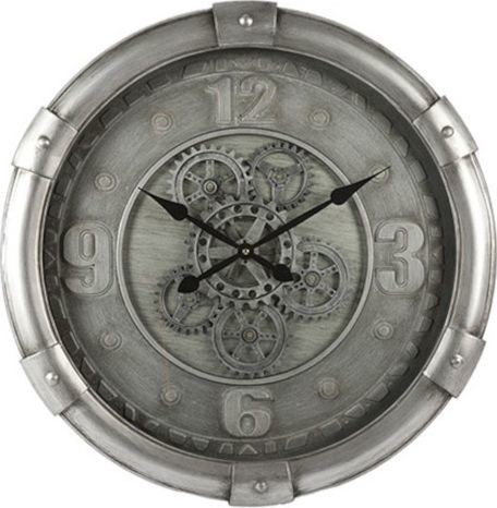 NoName zegar ścienny Darlington 62 cm stal srebrna twm_940213