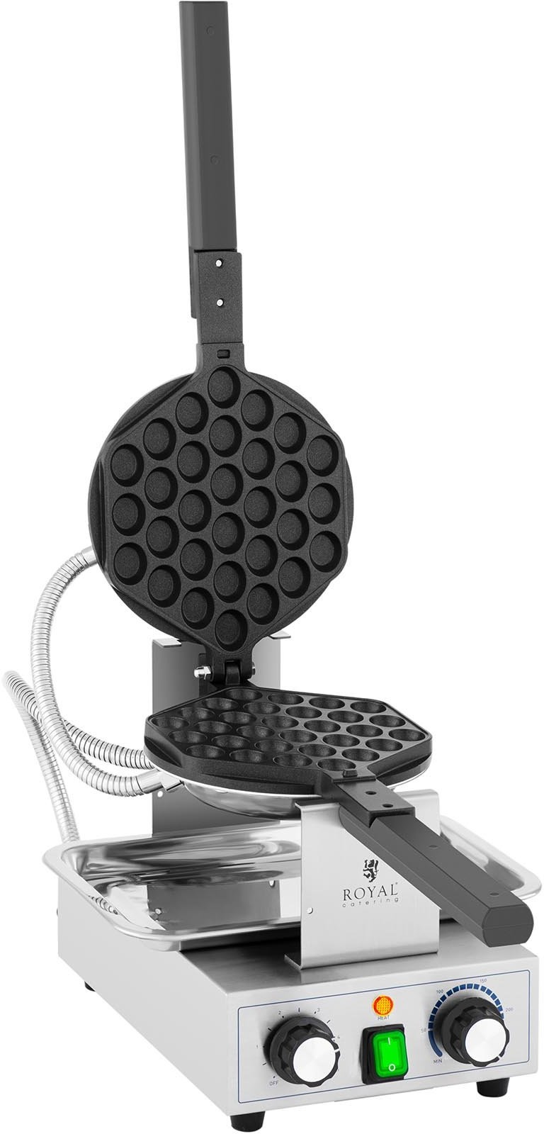 Royal Catering Gofrownica bąbelkowa 1400 W 50 250°C timer 0-15 min RCPMW-1400K