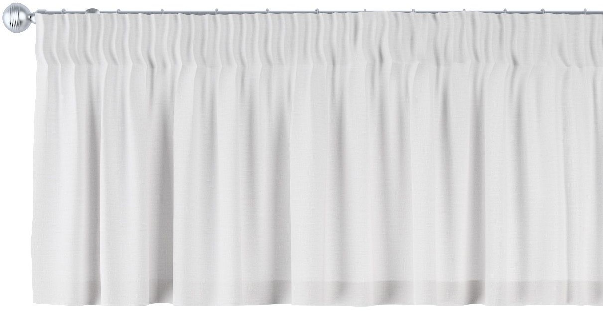 Dekoria Lambrekin na taśmie marszczącej jasny len 130 × 40 cm Linen 393-392-04