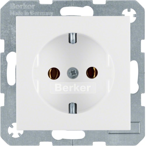 Berker B3/B7 biały mat gniazdo SCHUKO B_47431909