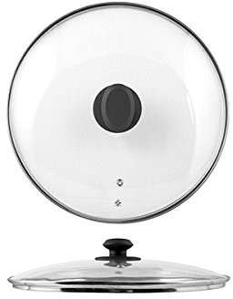 Home Pokrywa , 30 cm, szkło, przezroczysty/czarna