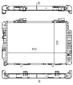 NRF Chłodnica, układ chłodzenia silnika NRF 55345 55345