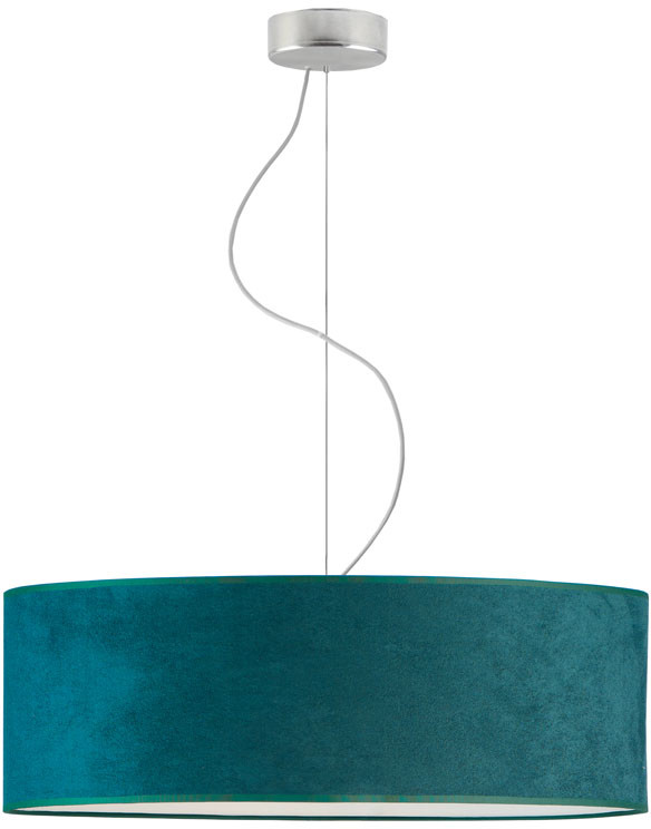 LYSNE Salonowa lampa wisząca HAJFA VELVET fi 60 cm kolor zieleń butelkowa 14529V/21 kolor zieleń butelkowa