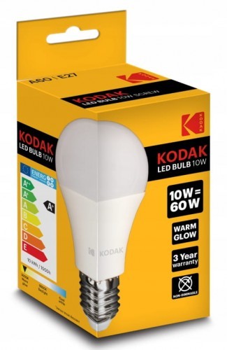 Kodak Żarówka LED KODAK 10W / 60W E27 806lm 3000K ŻA11