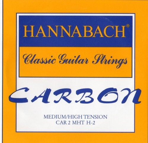Hannabach Klassik Gita rrensaiten Carbon Medium/High Tension dyszkantowe  H2 CARBON MH 2nd