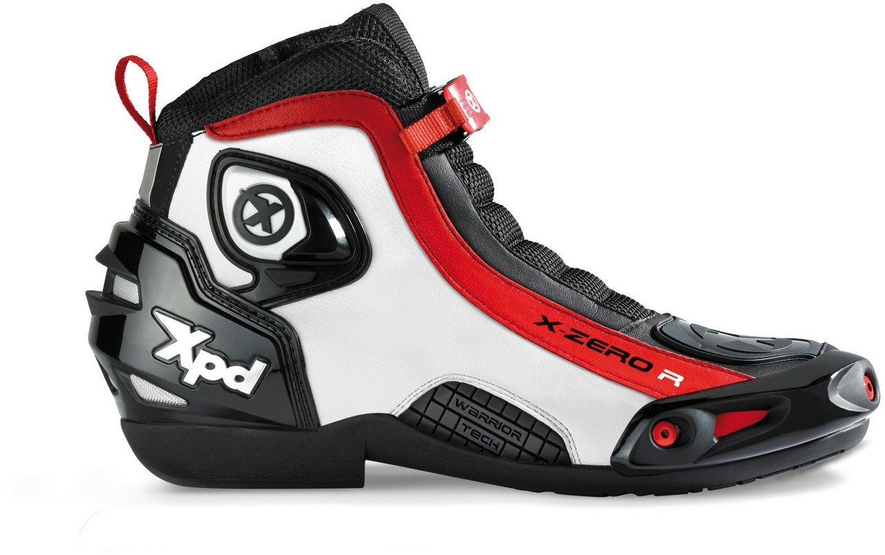 Xpd XPD S73 001 X-ZERO KRÓTKIE UNIWERSALNE BUTY MOTOCYKLOWE Białe/czarne/czerwone : Rozmiar - 38 XPD-S73-001-38