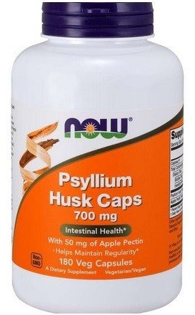 Now Foods Psyllium Husk 700mg with Apple Pectin 180 kaps. NW859