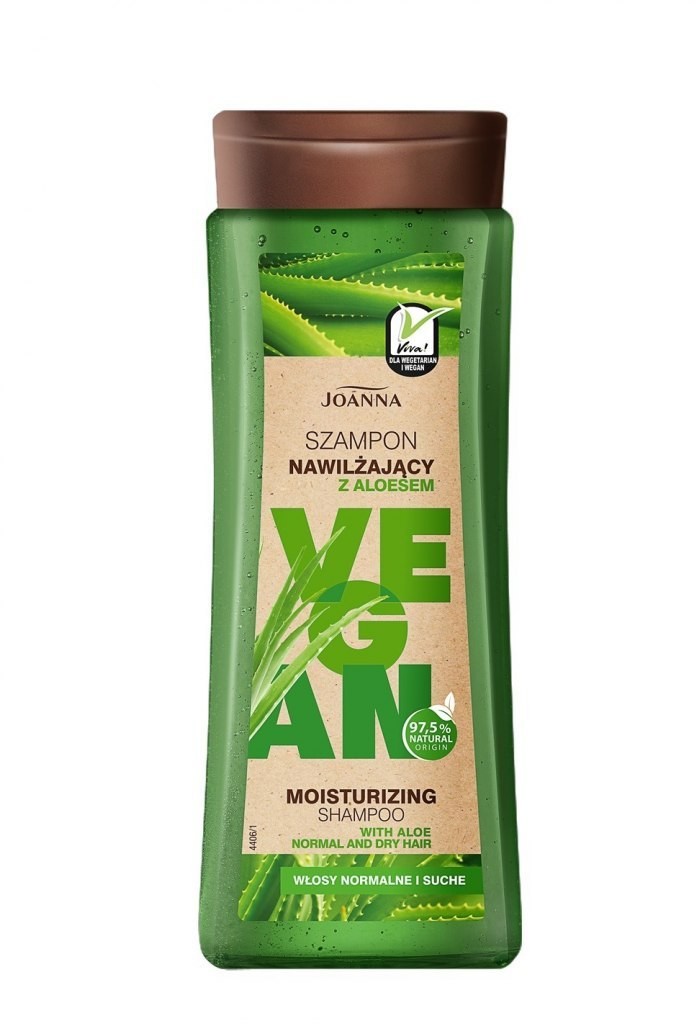 Joanna Vegan Szampon do włosów nawilżający Aloes - włosy normalne i suche 300ml 120910