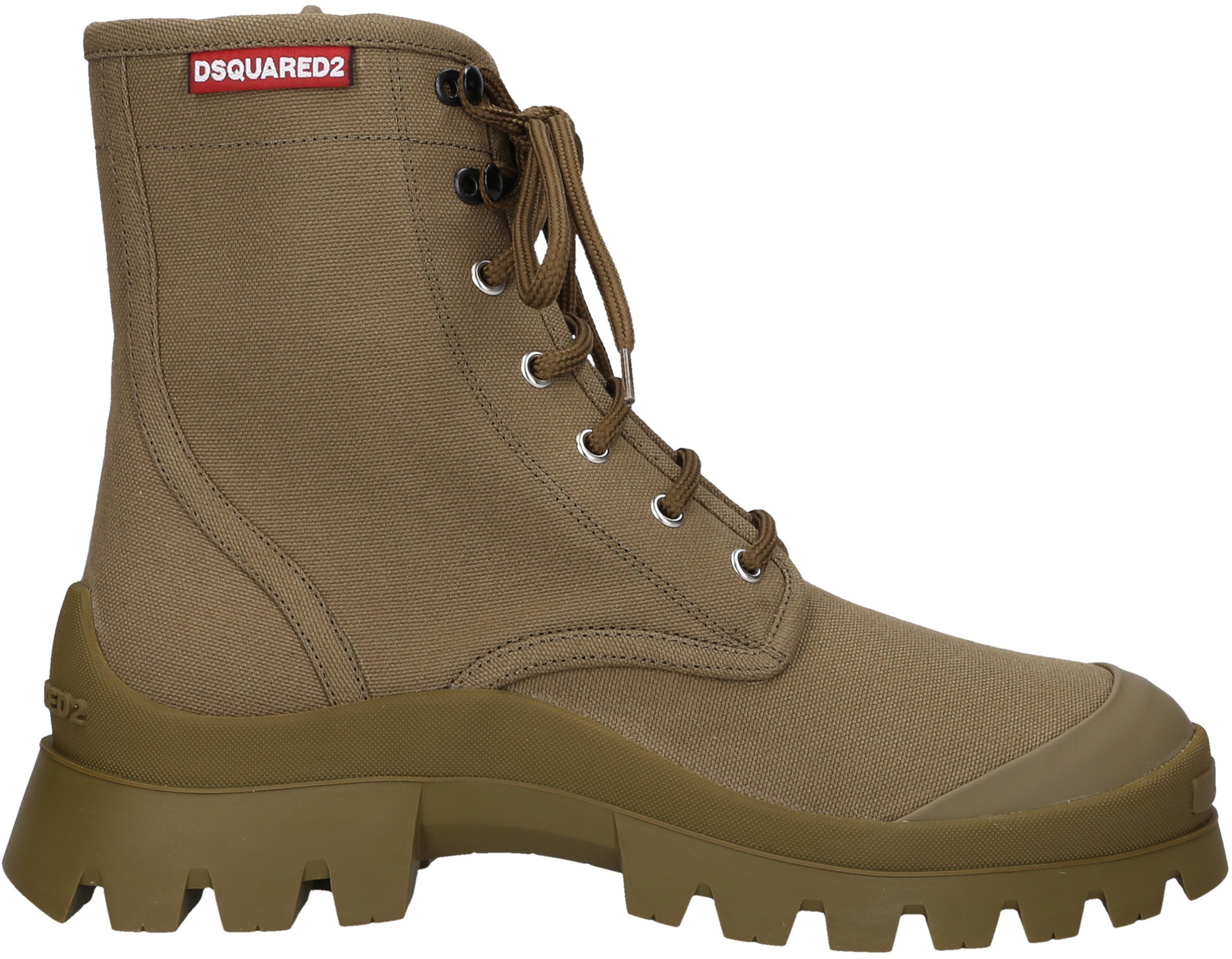 Dsquared2 Dsquared2 Botki zielone TANK COMBAT