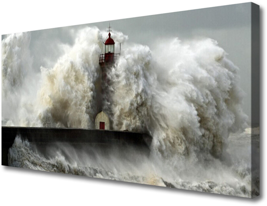 PL Tulup Obraz Canvas Latarnia Morska Krajobraz 100x50cm
