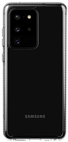 TECH21 czyste przezroczyste etui na telefon Samsung Galaxy S20 Ultra samonaprawiające się etui 30 m ochrona przed upadkiem z właściwościami antybakteryjnymi - przejrzyste, T21-7704 T21-7704