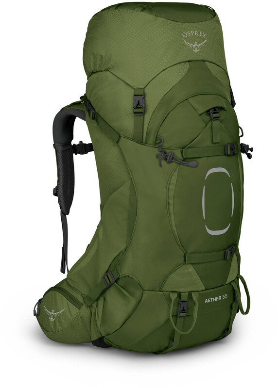 Osprey Aether 55 Backpack, garlic mustard green S/M 2021 Plecaki turystyczne 1-043-432-S/M