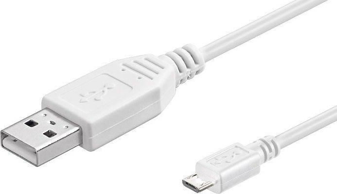 Goobay Kabel USB USB A > Micro USB M/M Biały 1.8m 95143