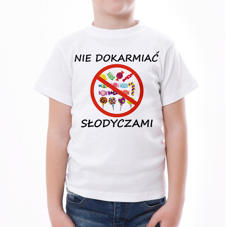 Poczpol Nie dokarmiać słodyczami - koszulka dziecięca 42467-M