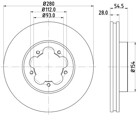 HELLA PAGID Tarcza hamulcowa PAGID 8DD355113-261