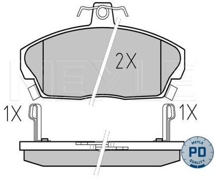 Wulf Gaertner Autoparts Zestaw klocków hamulcowych, hamulce tarczowe Wulf Gaertner Autoparts 025 215 1518/PD