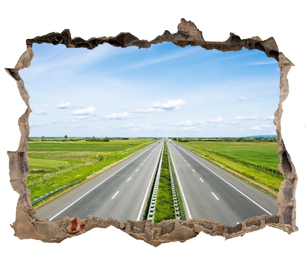 Wallmuralia.pl naklejka fototapeta 3D widok Autostrada