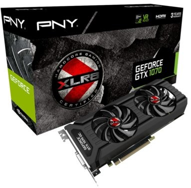 PNY GTX 1070 XLR8 OC Gaming Dual Fan (KF1070GTXXR8GEPB)
