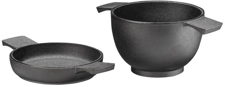 Skeppshult Zestaw mini garnek 0,5l+mini patelnia żeliwna 12cm 0650
