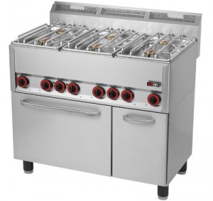 RedFox Kuchnia gazowa z elektrycznym piekarnikiem KSPT - 99 S GE 00000544