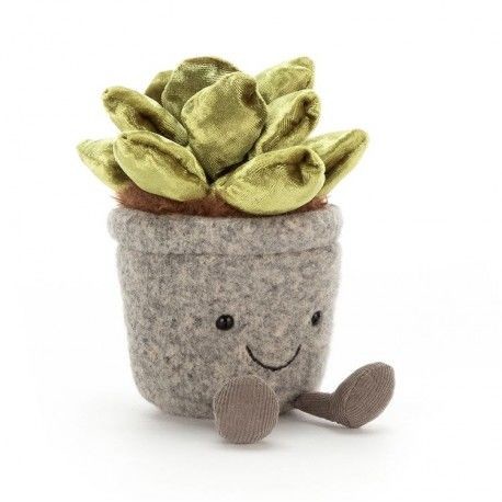 Jellycat MASKOTKA Silly Succulent w uśmiechniętej doniczce - 16 cm SS6J