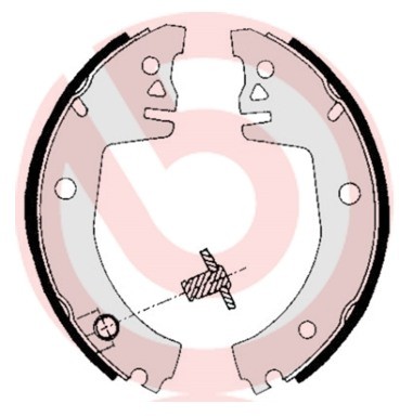 BREMBO Zestaw szczęk hamulcowych S 85 512