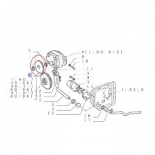 NEW HOLLAND CASE ZĘBATKA POMPY HYDRAULICZNEJ 5109223 5109223