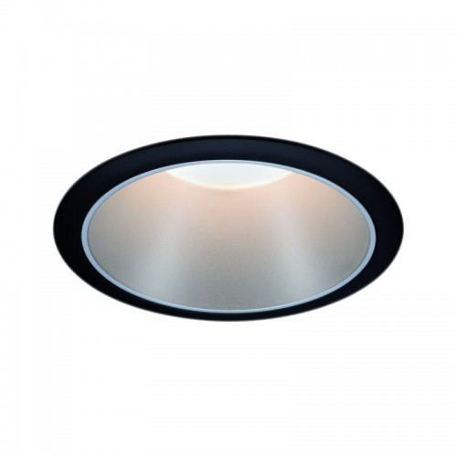 Paulmann Zestaw Oprawa wbudowana Cole Coin 3st ś okr stała LED1x6,5W 2700K 230V Cz/Srebrny-mat/twszt 93407