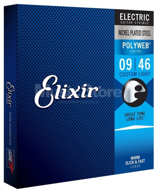 Фото - Струни Elixir 12025 9-46 Polyweb struny elektryczne 