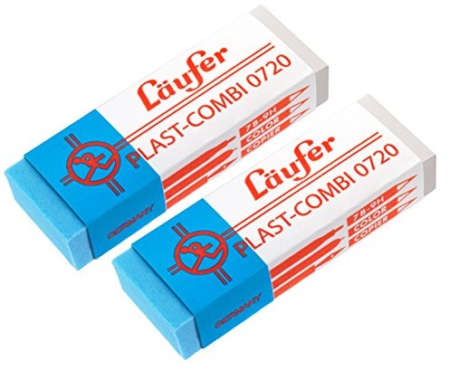 Läufer Bieżnik 69849 gumka, również do atramentów i tuszy, kartę blistrową blistrowa Plast Combi 0720 zawiera 2 gumka 69849