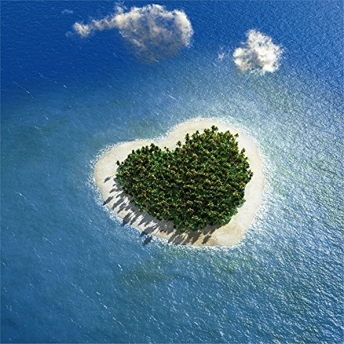 Pro-Art-Bilderpalette Pro-Art Island of love I szklany obraz, kolorowy, 30 x 30 cm gla674a