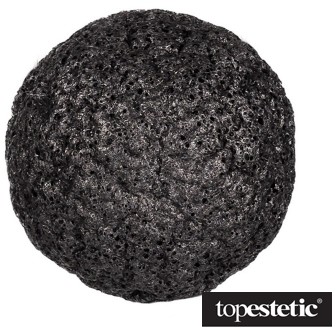 Yasumi Yasumi Bambo Charcoal Konjac Sponge S Gąbka do mycia twarzy z aktywnym węglem
