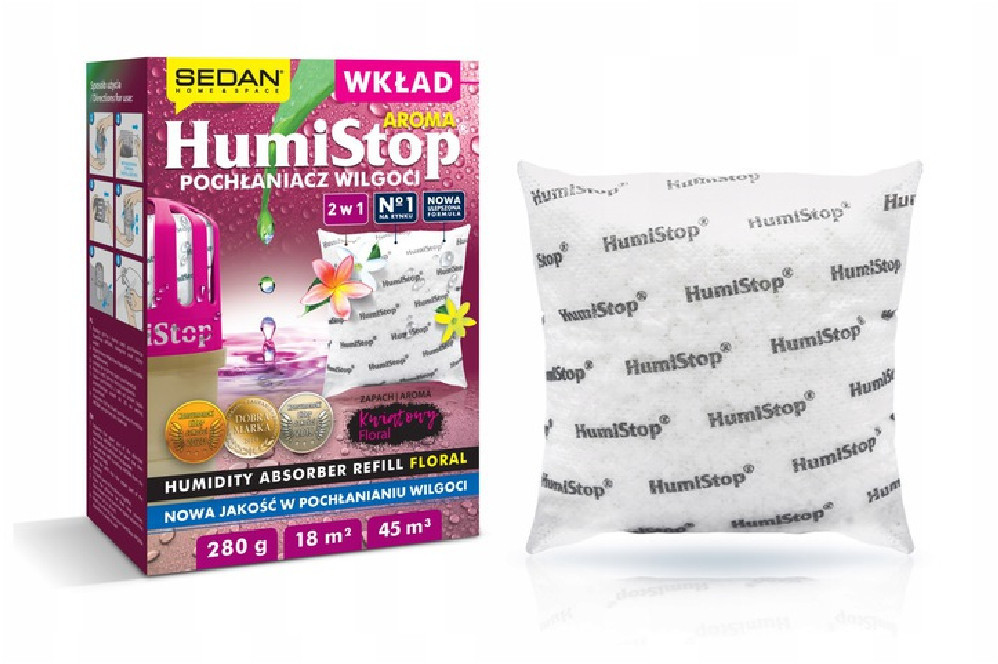Sedan Wkład do pochłaniacza wilgoci HUMISTOP - kwiatowy