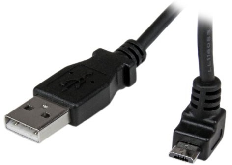 StarTech COM USBAUB50CMD 0,5 cm USB 2.0 A do kabla micro B narożników tabletu przy użyciu elastycznych pasków czarna, czarny USBAUB1MU