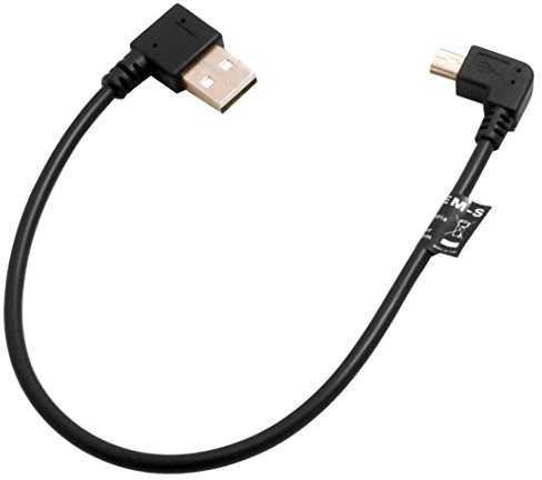System-S SYSTEM-S Mini USB 90° lewo kątowa wtyczka USB typ A (Male) kątowy kabel 26 cm 55087422
