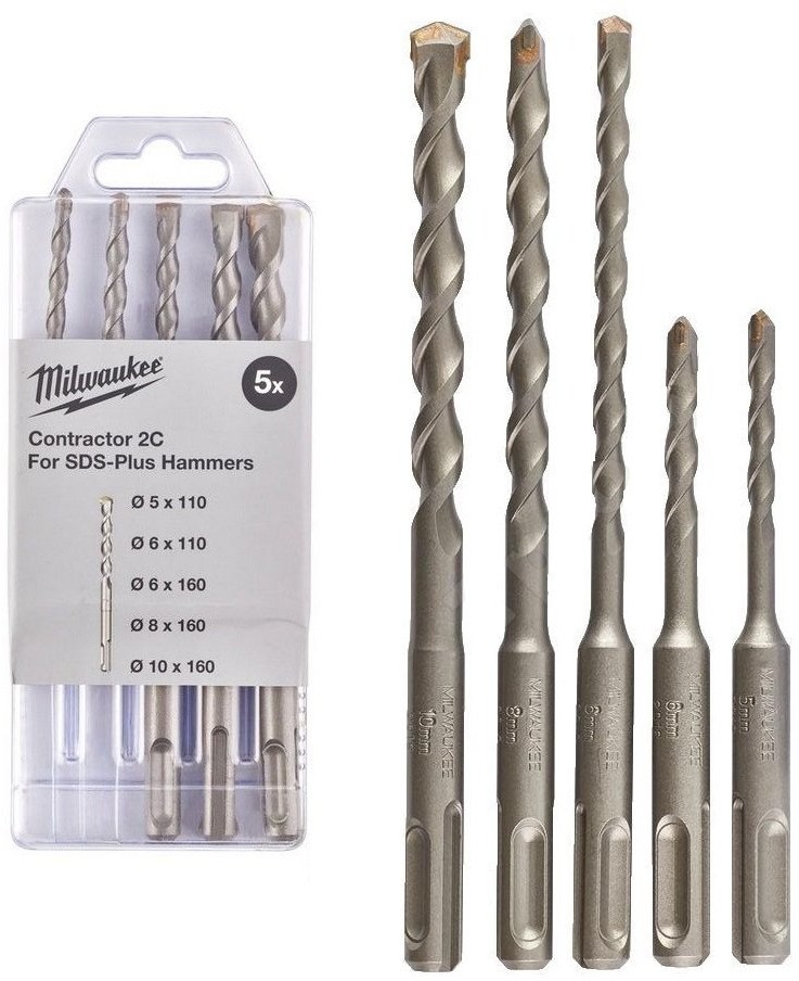 MILWAUKEE Zestaw wierteł SDS-plus 5 szt 4932471242 4932471242