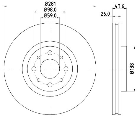 HELLA PAGID Tarcza hamulcowa PAGID 8DD355107-831