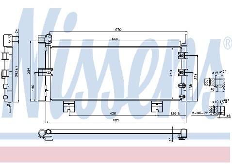 NISSENS Skraplacz, klimatyzacja 940450