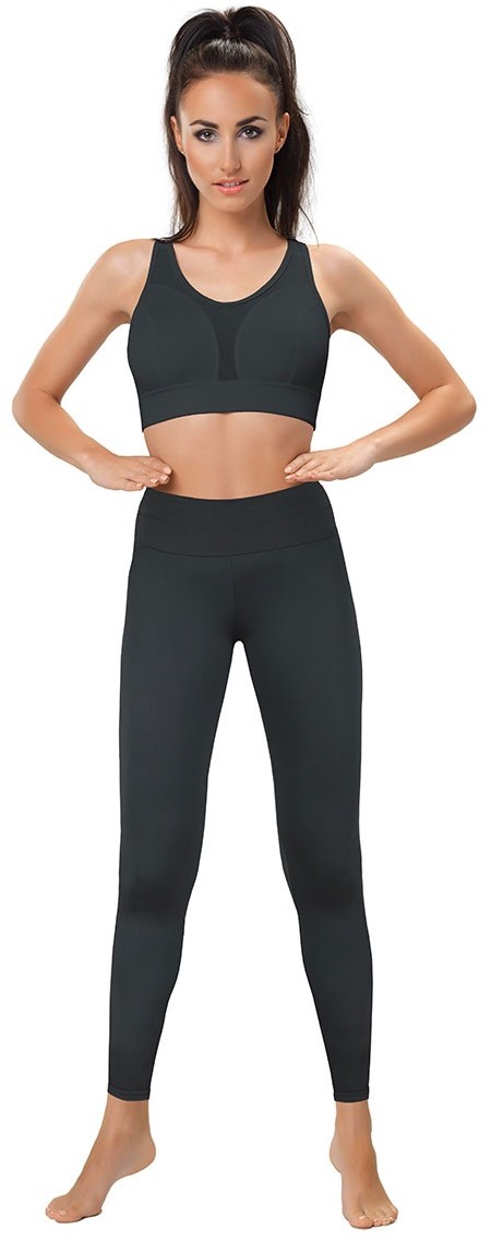 MrsFitness Damskie legginsy Belly Control Long - modelujące i wyszczuplające