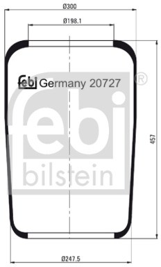 FEBI Mieszek, klimatyzacja FEBI 20727