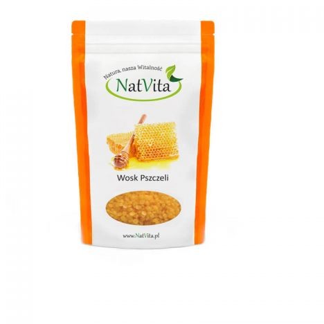 NatVita Wosk pszczeli naturalny pastylki 100 g