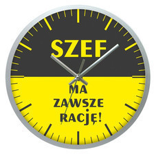Atrix Zegar ścienny solid racja szefa ATE2013SZ2