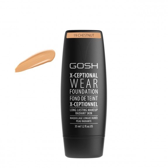 Gosh X-Ceptional Wear Foundation Long Lasting Makeup 19 Chestnut 35ml 85799-uniw