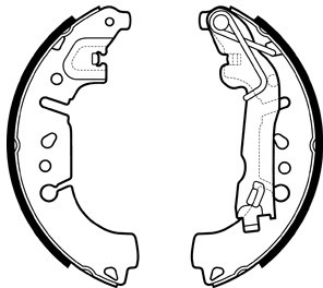 Delphi Zestaw szczęk hamulcowych LS2135