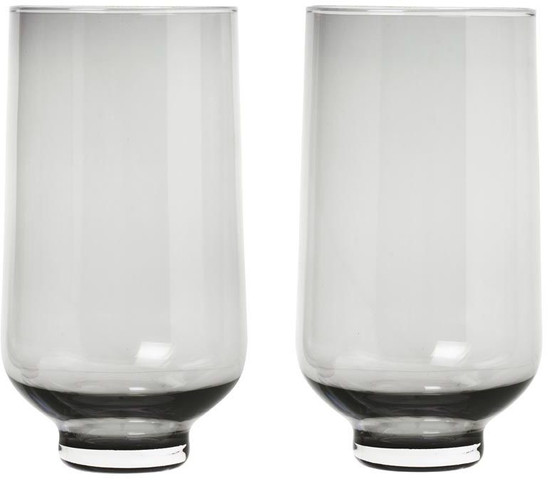 Blomus Zestaw 2 szklanek 400 ml (szarych) Flow B63919