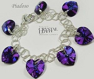 Swarovski Arande Bransoletka Serca Srebro Certyfikat 2106869658