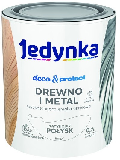 Jedynka D&p- farba, satynowa, biała, 0.7l